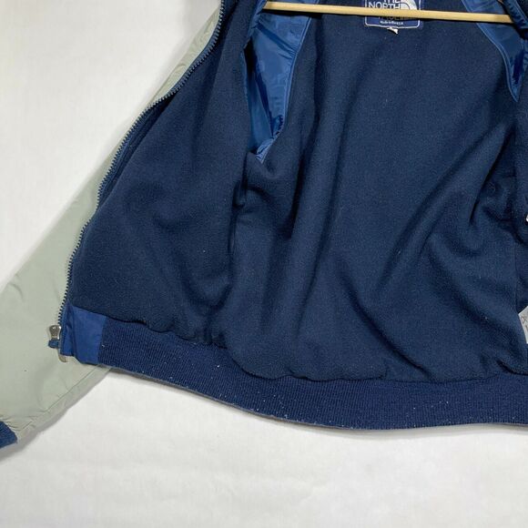 North‎ Face Jacket Women Size Medium Made in the USA Gray Blue Full Zip - Picture 5 of 12